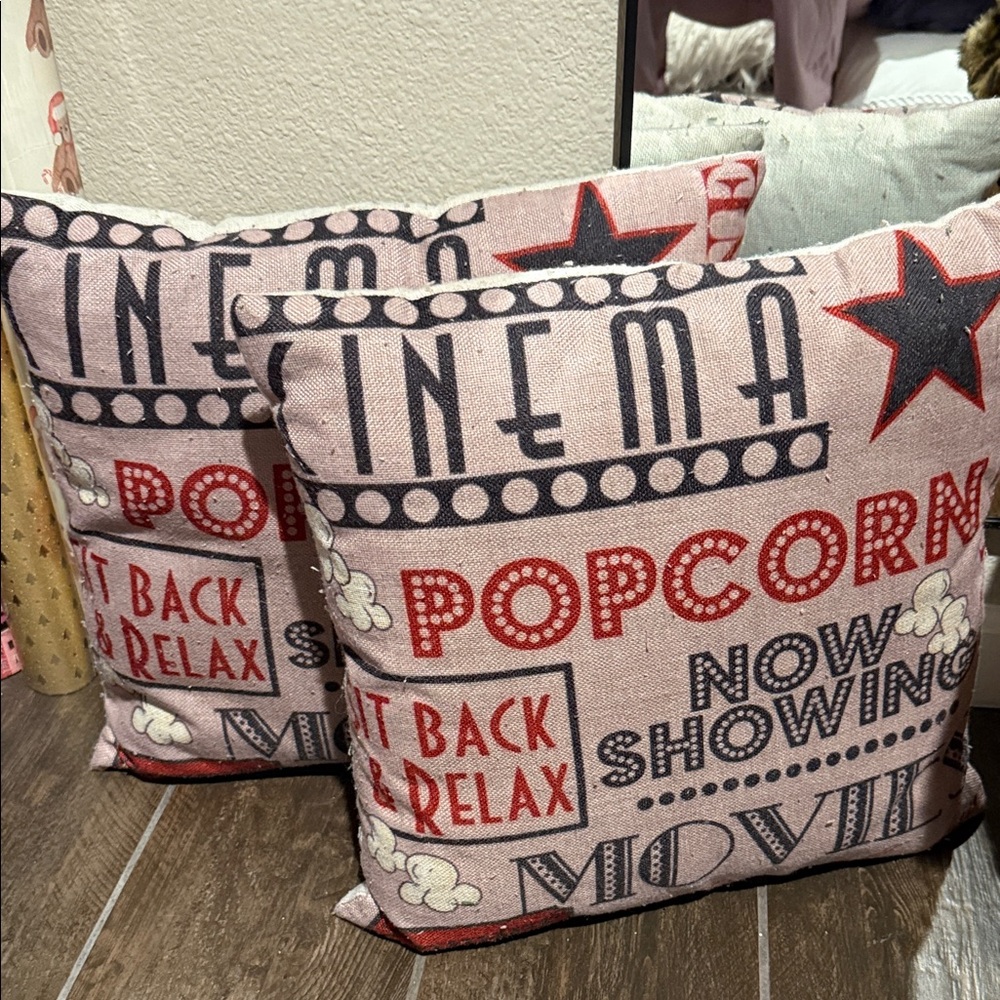 Cinema Themed Throw Pillows
